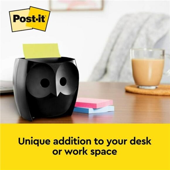 Post-it Owl Note Dispenser, includes 1 Pad of Post-it in Super Sticky Dispenser - Picture 5 of 7